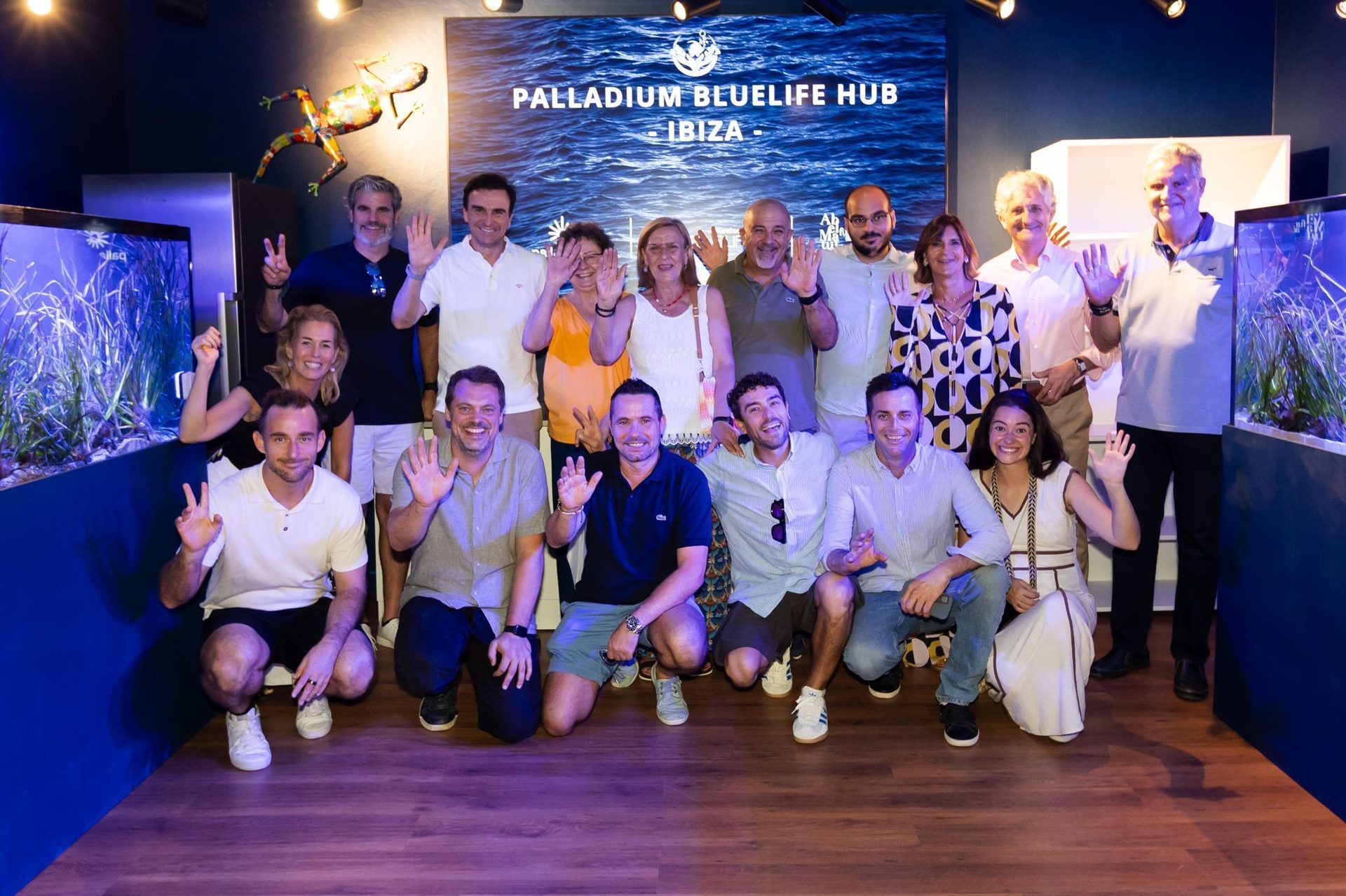 Acuario de Posidonia del sistema de conservación de la Fundación Blue Life