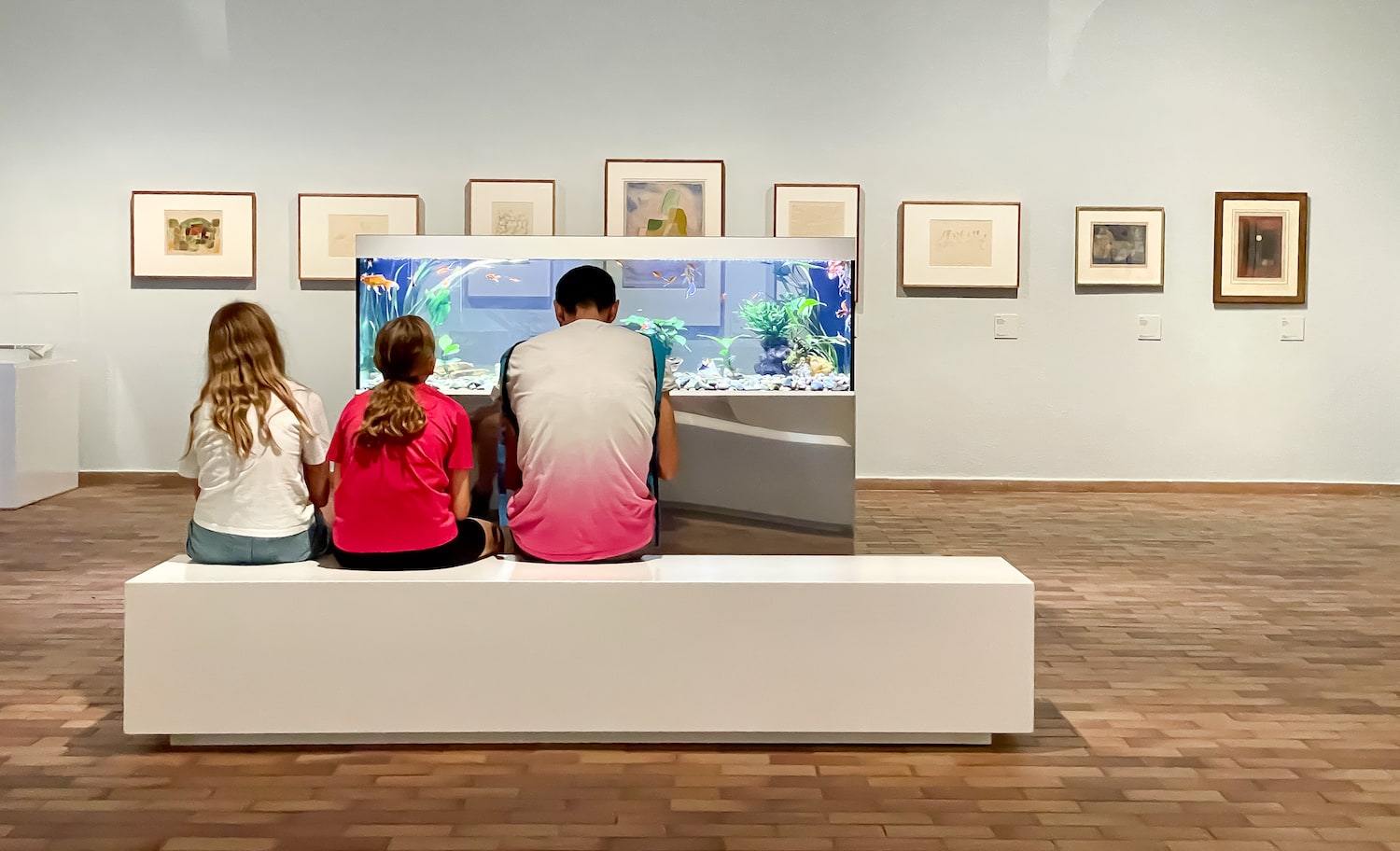 Acuario recreado para la exposición de Paul Klee